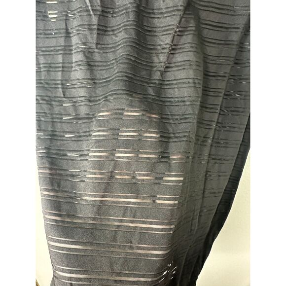 Lululemon Meet Halfway Black Semi Sheer Oversized Flowy Tank Top Size 8 - Picture 3 of 7